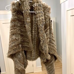 Rudsak rabbit fur vest